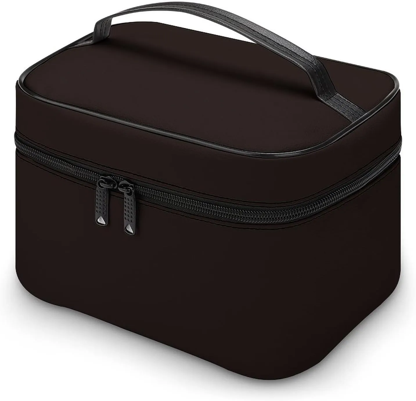 Travel Makeup Bag, Brown Trend Color Cosmetic Bags for Women Large Capacity Waterproof Toiletry Bag Make up Organizer