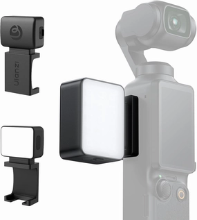 ULANZI LM001 Magnetic Mini Light for DJI Osmo Pocket 3, 580OK, CRI ≥95, IPX4 Water Resistance, Brightness 3 Levels Adjustable