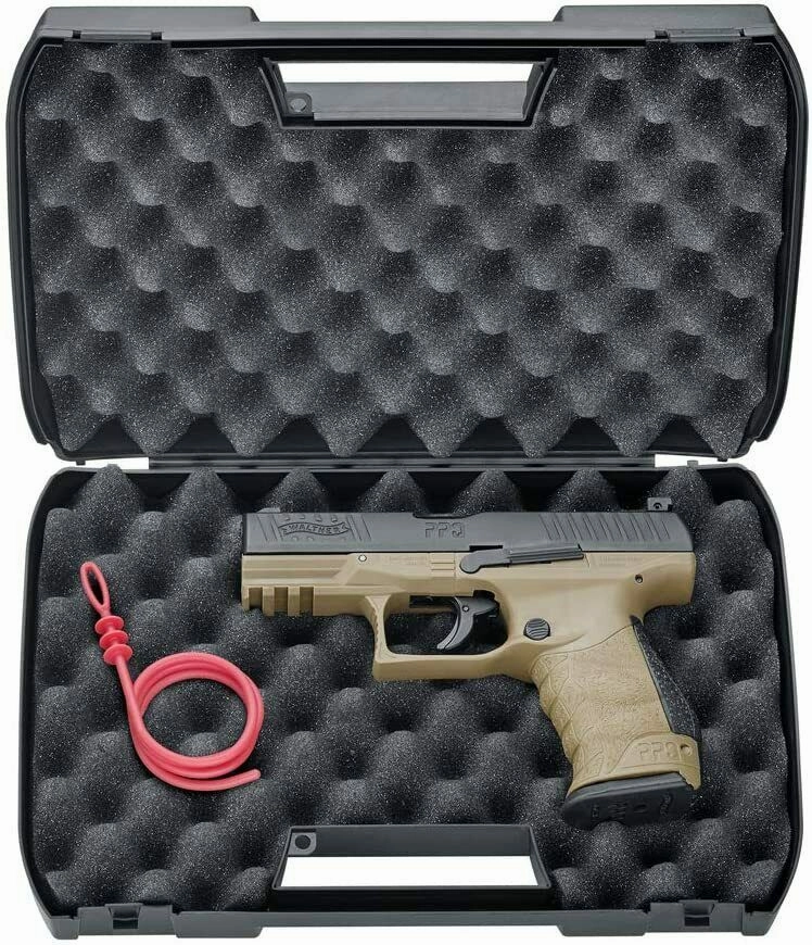 Umarex T4E Walther PPQ M2 .43 Cal CO2 Blowback Paintball Pistol, FDE (2292102)