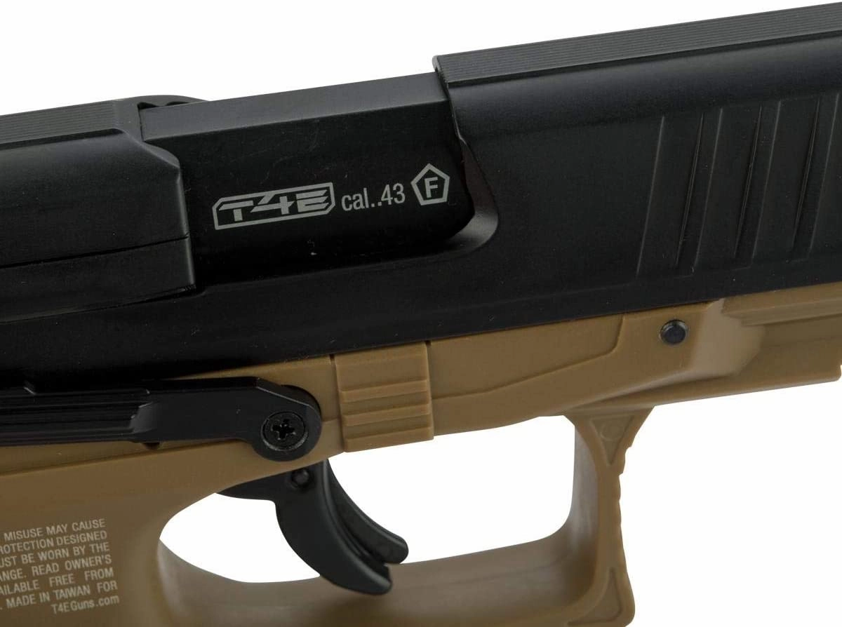 Umarex T4E Walther PPQ M2 .43 Cal CO2 Blowback Paintball Pistol, FDE (2292102)