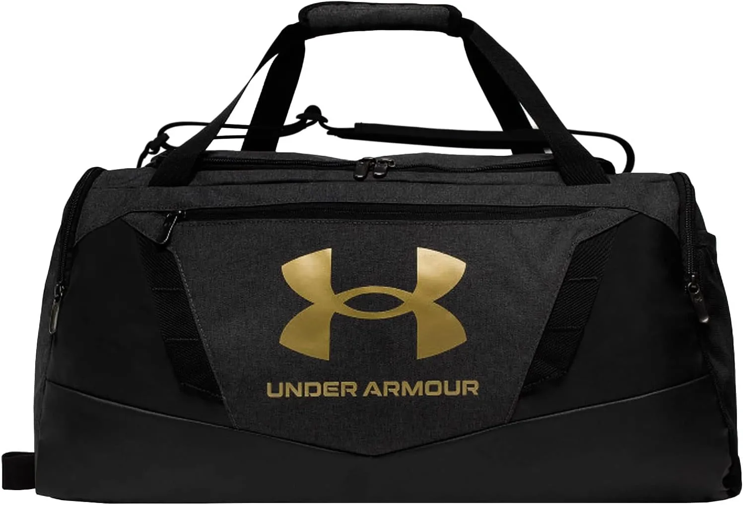 UNDER ARMOUR Unisex Sports Bag Shoulder Bag Travel Bag Undeniable 5.0 Duffle, Colour: Black, Item:-002 Black Mel/Gold, black, Einheitsgröße