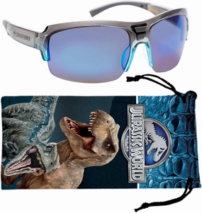 Universal Studios Jurassic World Kids Sunglasses - Stylish, Comfortable & Durable UV-Protective Cool Sunglasses for Kids with Soft Carrying Case - Officially Licensed Jurassic Park Gifts