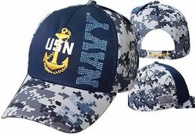 US Navy Anchor United States Navy Military Cap HAT Adjustable Embroidered (Officially Licensed by The US Navy)