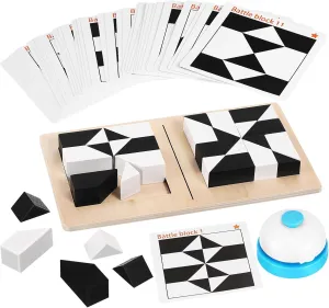 Vaguelly Hidden Building Puzzle Block Toy,Brain Teaser Puzzle Logic Toys for Kids,STEM Montessori Early Educational Toys,40 Challenges Cards,Christmas Stocking Stuffer for Boys Girls