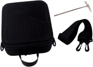 Vaguelly Kalimba Shoulder Bag Storage Pouch Metal Zipper Accessory Storage Case for Travel