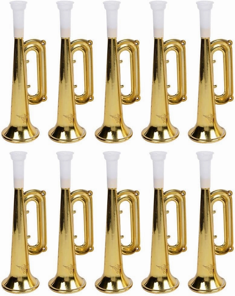 Vaguelly 10pcs Portable Boy Girl Trumpet Toy Wear-Resistant Cheer Props for Parties Ceremonies and Outdoor Activities Fun Gathering Accessory for Boys and Girls