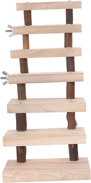VANZACK Hamster Stairs for Pets Durable Chew Climbing Ladder Creative Chinchilla Plaything Hamster Supply for Active