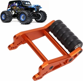 VGEBY RC Rear Up Wheel, Adjustable Wheelie Bar Kit for 1/8 LMT Solid Axle 4WD Truck LOS04022 Remote Control Car(Orange)