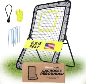 Victorem 6x4 Ft. Multi-Sport Rebounder Net for Lacrosse, Baseball, Volleyball, Tennis, and Softball Training