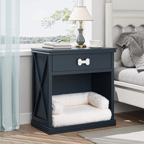 Vintage Small Locker with LED Lights and Pet Bed