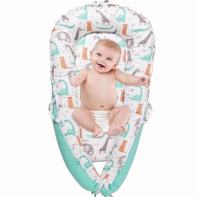 Viviland Baby Lounger, Bionic Design Baby Nest Baby Lounger for Newborn 0-24 Months, Soft Cotton Breathable Lounger Pillow for Infants, Dinosaur Newborn Lounger