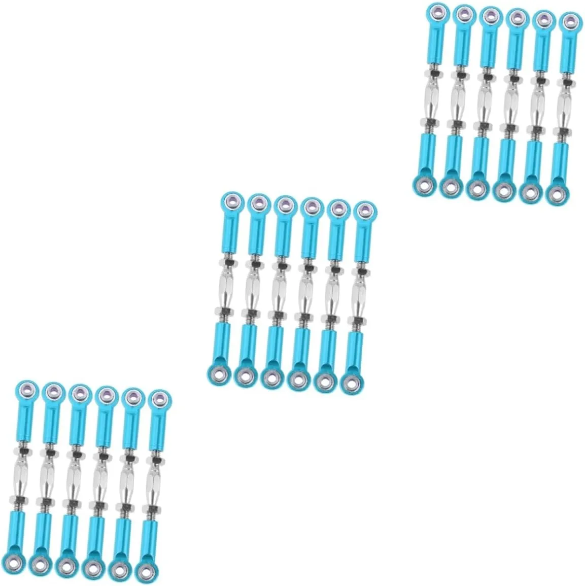 Wakauto 18pcs Turnbuckle Rod Linkage for Epxhsp Racing Truck Buggy Upgrade Parts Design Easy Installation Enhanced Performance