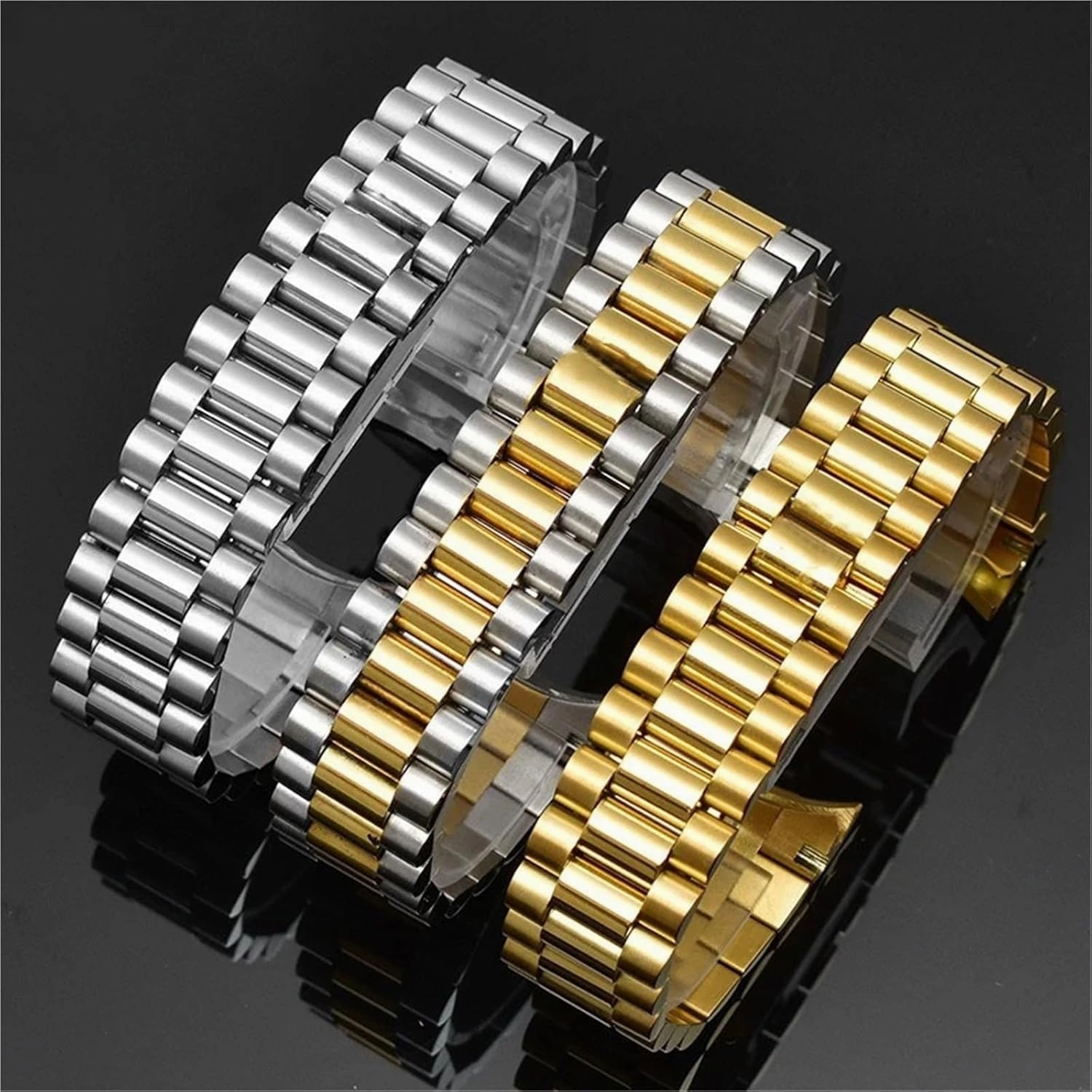 Watch Accessories Stainless Steel Watch Band 20mm 21mm Sports Men And Women Quick Release Adjustable