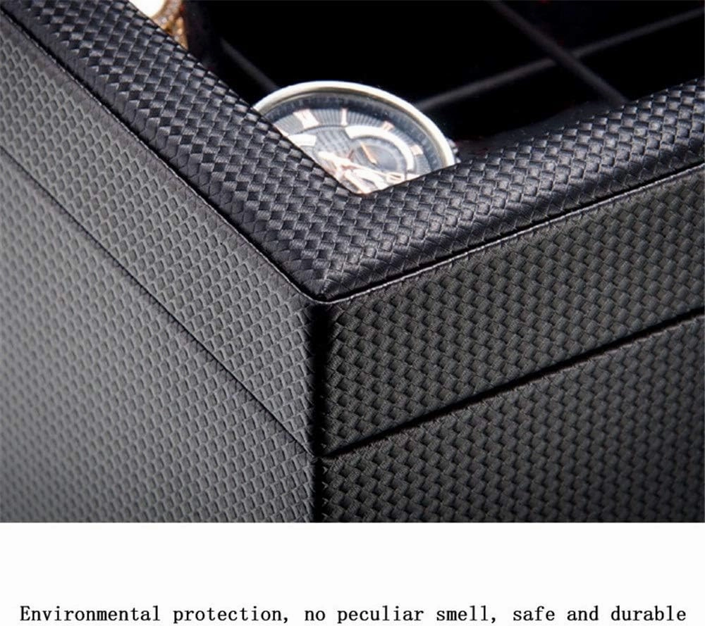 Watch Box Organizer Carbon Fiber Leather 10 Epitope Watch Display Box Watch Storage Box Transparent Sunroof With Lock Watch Holder