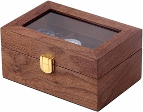 Watch Case Watch Roll Watch Winder Watch Organizer Display Vintage Wood 3 Slots Watch Box Case Organizer Display Holder Clear Top Lockable Watch Box Watch Organizer(Coffee Color)