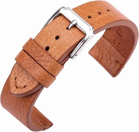 Watchband 18mm 20mm 22mm men's and women's retro strap stainless steel pin buckle