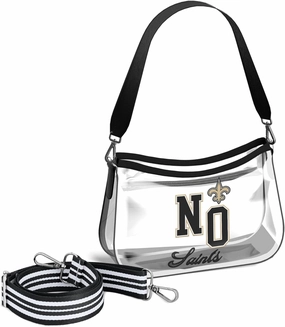 WEAR by Erin Andrews New Orleans Saints Clear Stadium Mini Purse