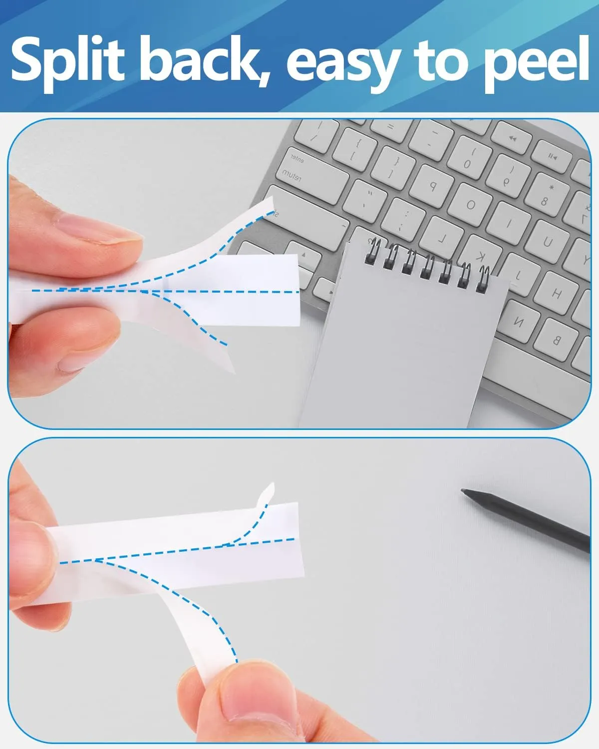 Weemay 1/2" Label Maker Refills Compatible for Brother Tze Tz Tape 12mm 0.47 Laminated White, for Ptouch Label Maker Machine Cube PTD210 PTP701BT PTD220 PTH110 PTH110BP PTH111 PTP750W PTD600, 6 Pack