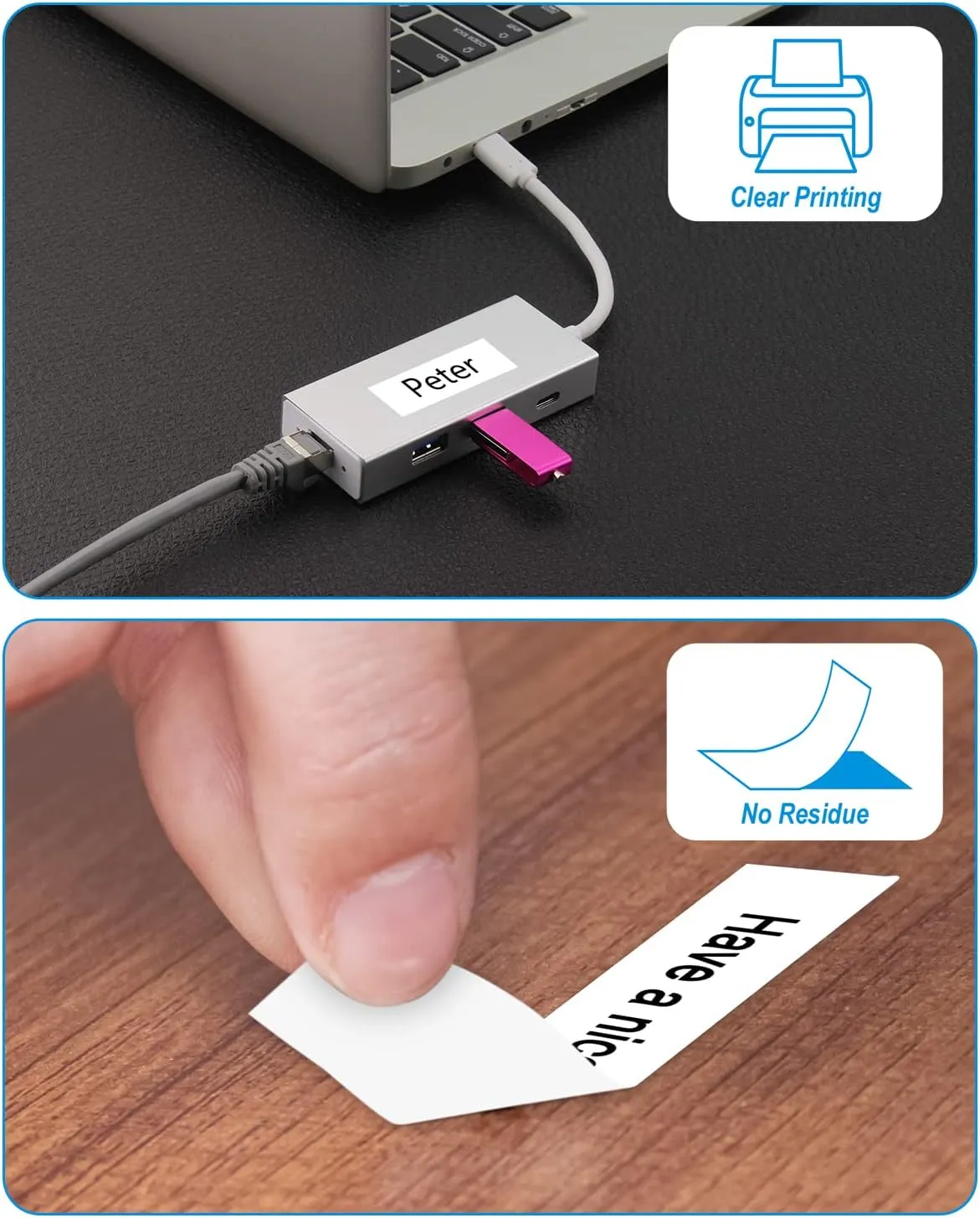 Weemay 1/2" Label Maker Refills Compatible for Brother Tze Tz Tape 12mm 0.47 Laminated White, for Ptouch Label Maker Machine Cube PTD210 PTP701BT PTD220 PTH110 PTH110BP PTH111 PTP750W PTD600, 6 Pack
