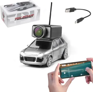 WL 1/64 FPV RC Mini Car with 3-Speed Modes, APP-Controlled Fully Proportional Mini Climbing Vehicle Model (RTR Version)
