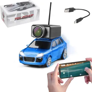 WL 1/64 FPV RC Mini Car with 3-Speed Modes, APP-Controlled Fully Proportional Mini Climbing Vehicle Model (RTR Version)