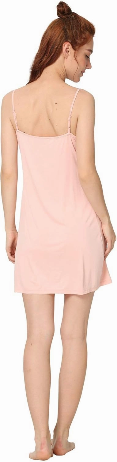 Women's Bamboo Viscose Full Slips for Under Dresses Adjustable Spaghetti Straps Cami Slip Dress