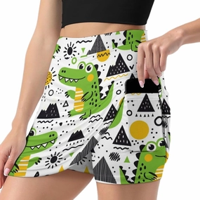 Women's Tennis Skirt Anti-Peek Workout Skorts with Built-in Shorts Pocket for Gym Golf Running