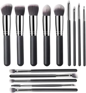 Women's 14 Piece Makeup Brush Set Powder Brush Eye Shadow Beauty Brush Tool Set(6-A)
