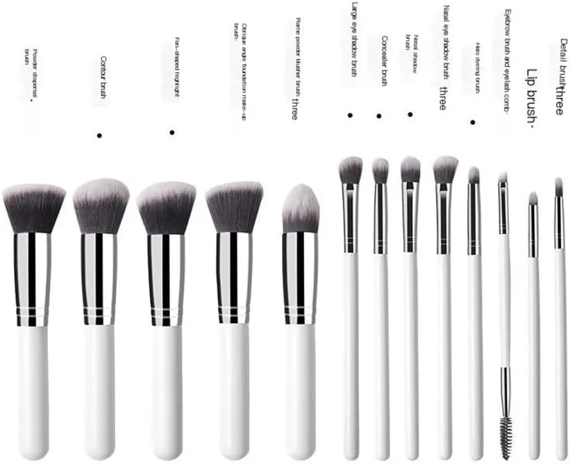 Women's 14 Piece Makeup Brush Set Powder Brush Eye Shadow Beauty Brush Tool Set(6-A)