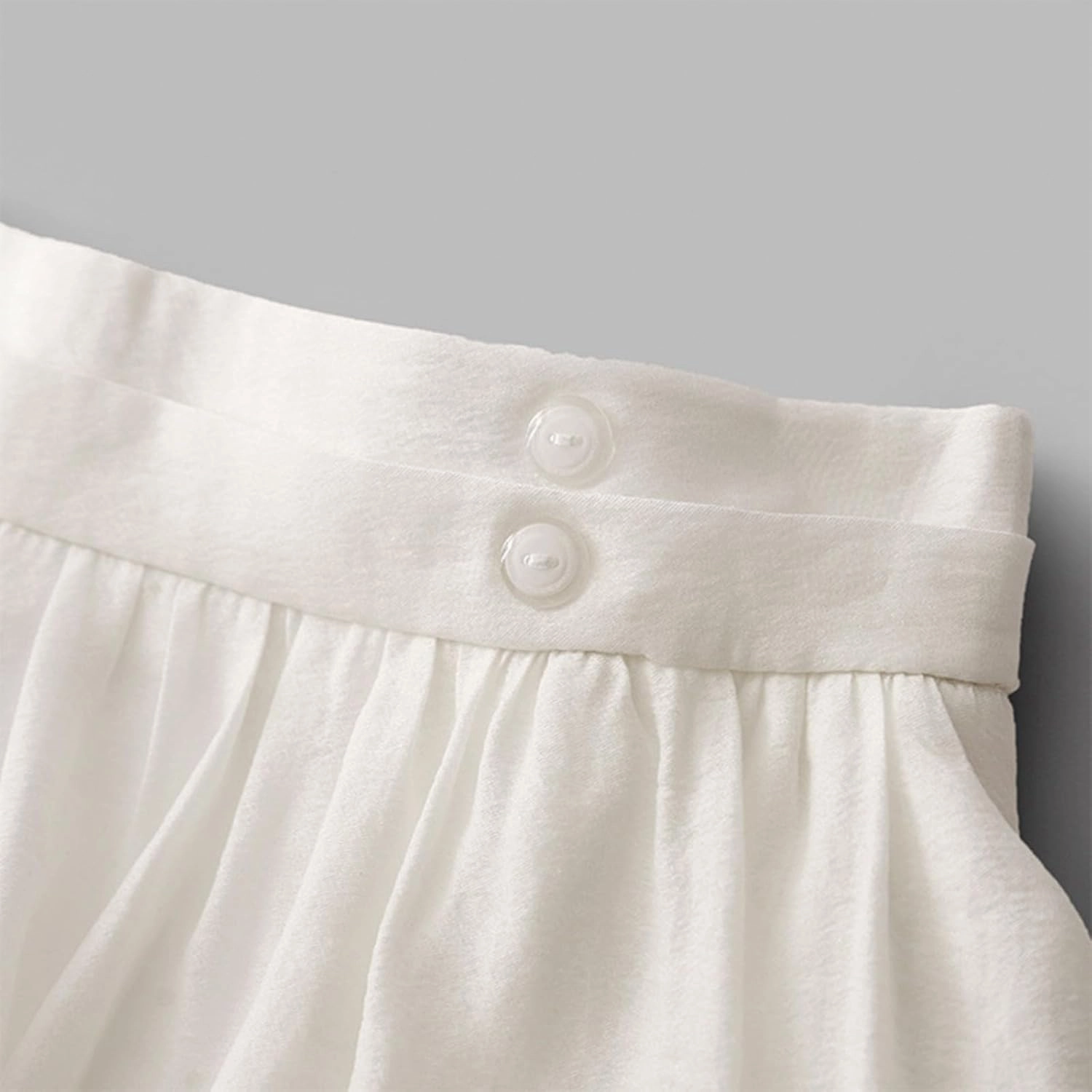 Womens Cotton Linen Skirts Summer Casual Elegant Double Layer Elastic High Waist Flowy Swing A Line Long Maxi Skirt