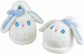 XIXITIAO Girls Boys Cow Slippers for Toddler Kids, Cute Fuzzy Cartoon Whale Rabbit Dinosaur Animal Slippers, Fluffy House Bedroom Shoes for Indoor