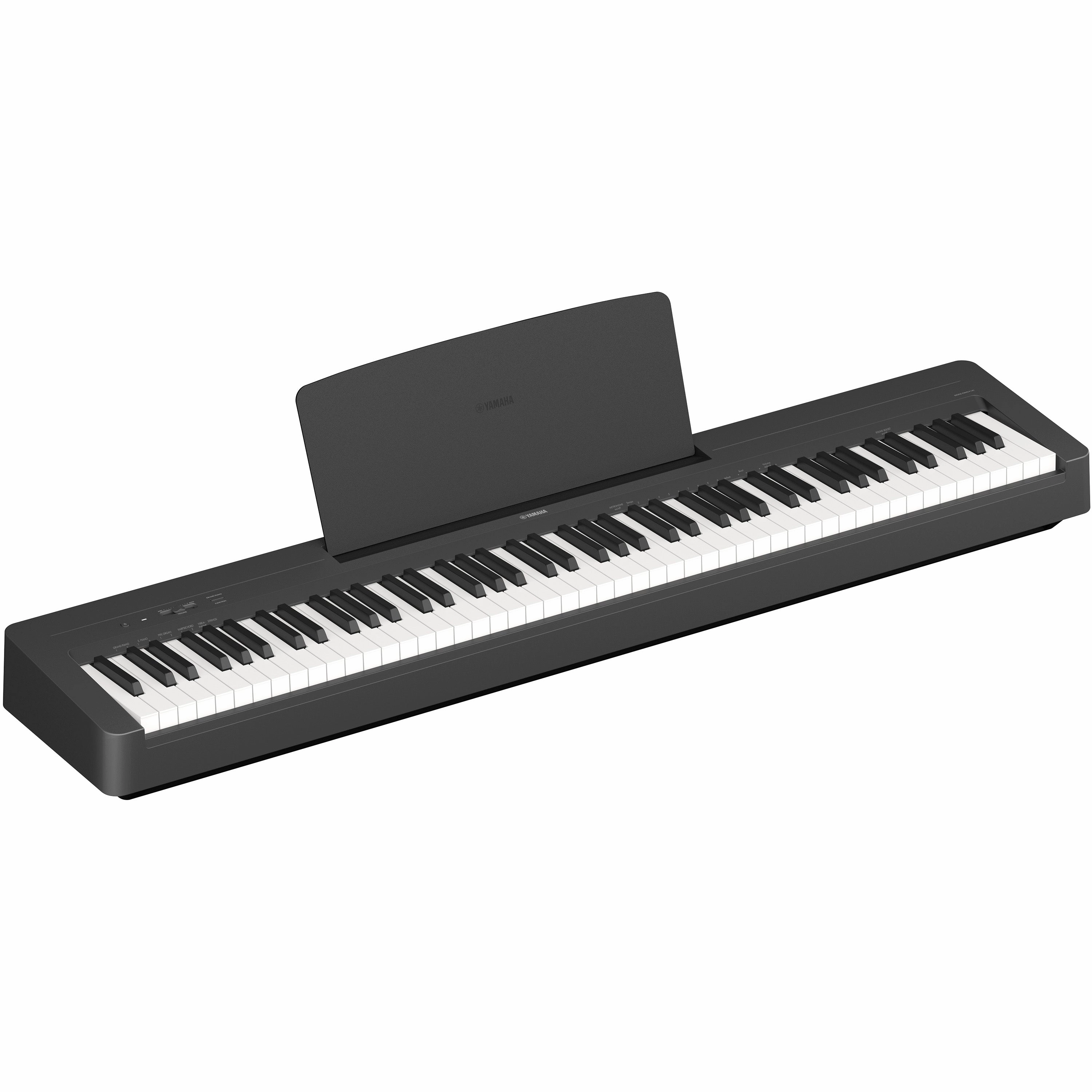 Yamaha P143B Digital Piano with L-100B Stand - Black