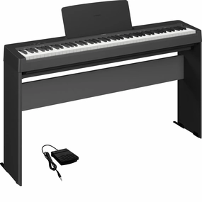 Yamaha P143B Digital Piano with L-100B Stand - Black