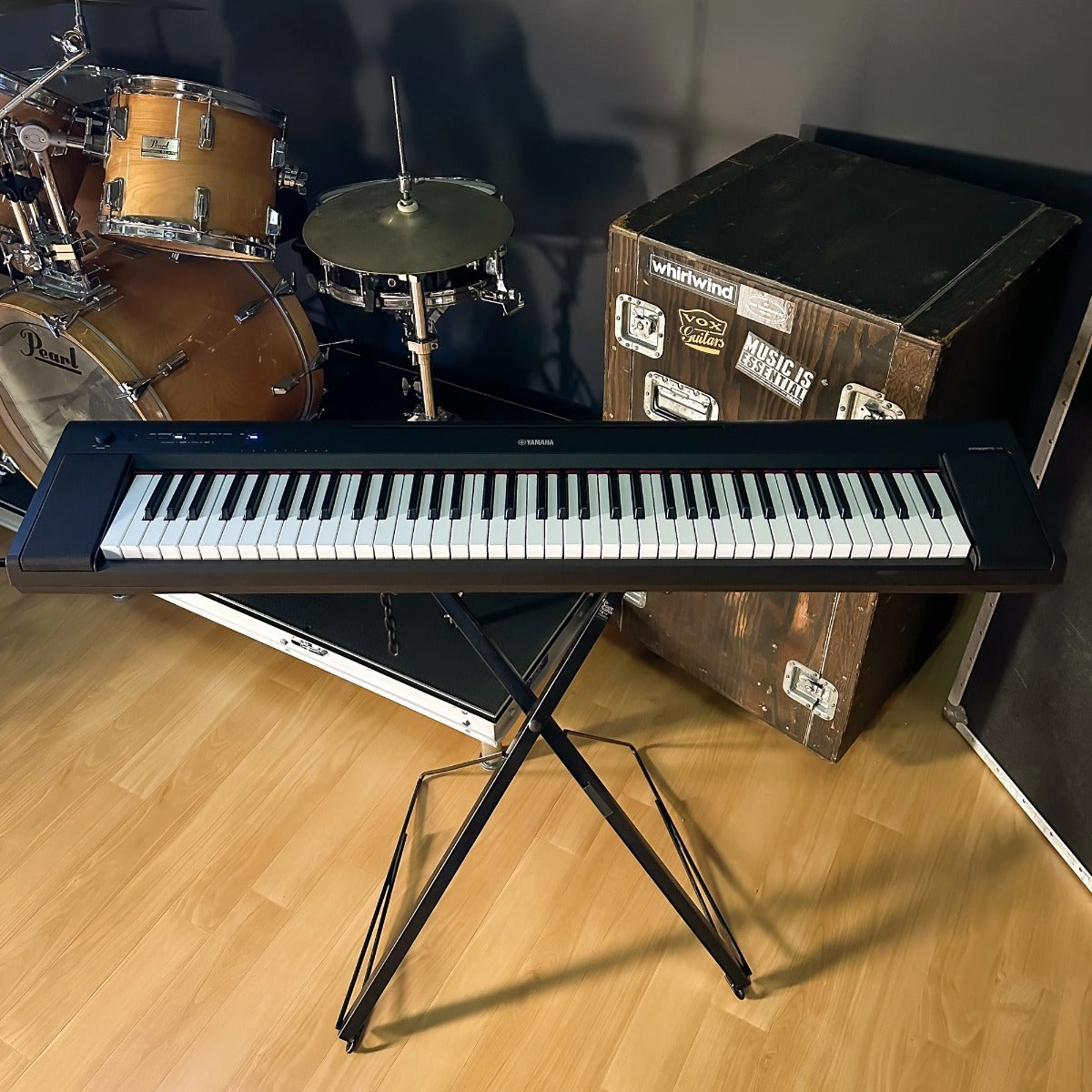Yamaha Piaggero NP-35 76-Key Portable Keyboard - Black KEY ESSENTIALS BUNDLE