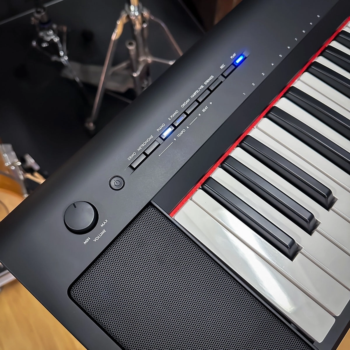 Yamaha Piaggero NP-35 76-Key Portable Keyboard - Black KEY ESSENTIALS BUNDLE